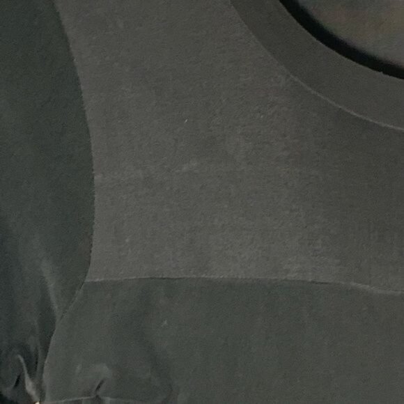 Bisou Bisou Black Tiered Bodycon Dress Women’s 6 Stretch 3/4 Sleeve Cocktail - Picture 7 of 8